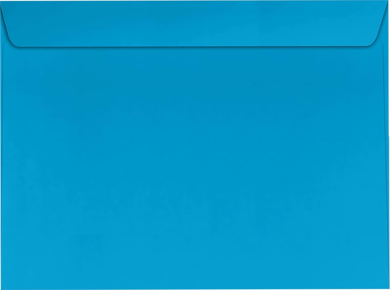 LUXPaper 9 x 12 Booklet Envelopes in Pool Blue - 500 Count
