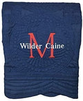 Personalized Baby Quilt 36x46 in - Monogrammed Crib Blanket