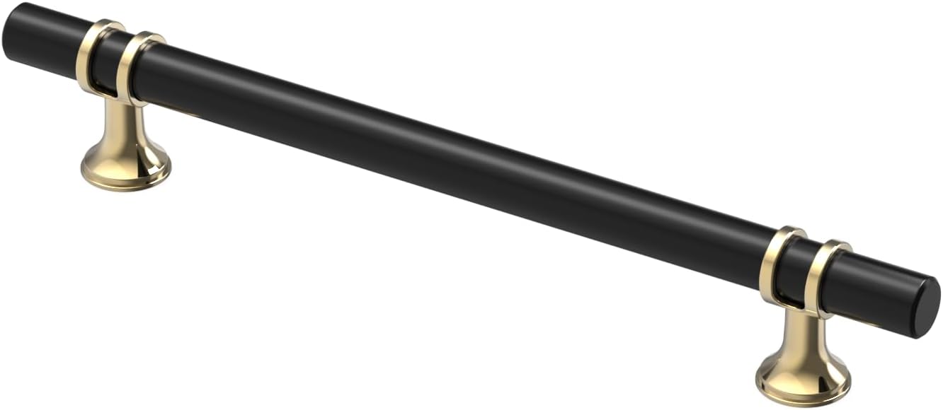 Elegant Black and Gold Cabinet Pulls for Stylish Kitchens