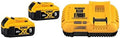 DEWALT 20V MAX XR Battery 2-Pack with FLEXVOLT Rapid Charger - Longer