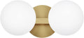 Bathroom Vanity Light Fixtures 2-Light Globe Wall Sconce - Midcentury