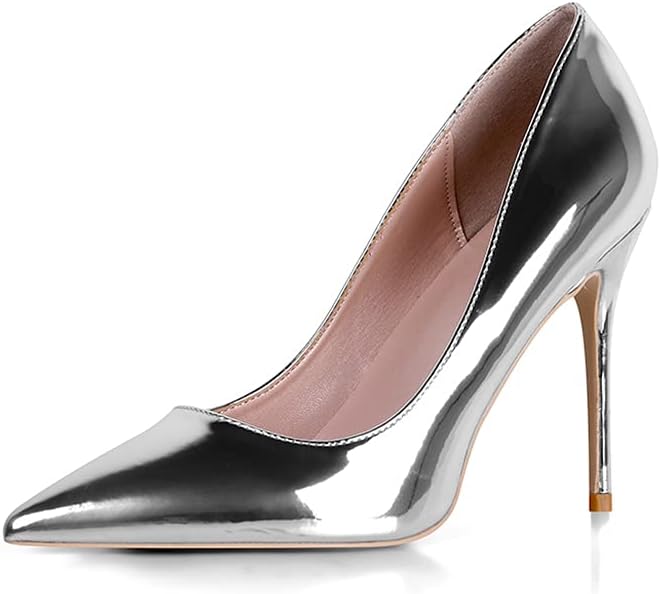 Elegant Pointed Toe Stilettos for Parties and Weddings 4ftin
