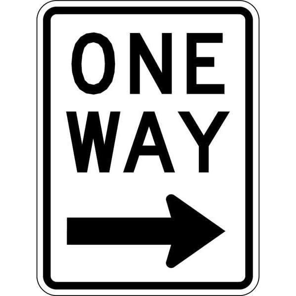 SmartSign One Way Reflective Sign for Safe Traffic Control