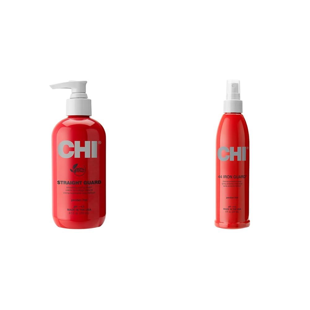 CHI Straight Guard Smoothing Cream & Thermal Protection Spray Set