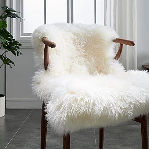 HUAHOO Premium Genuine Sheepskin Rug for Kids and Pets