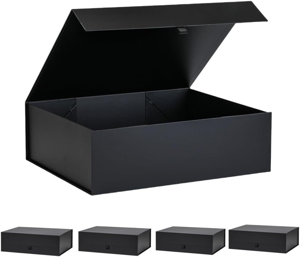 Extra Large Black Gift Box 5 Pack for Special Occasions