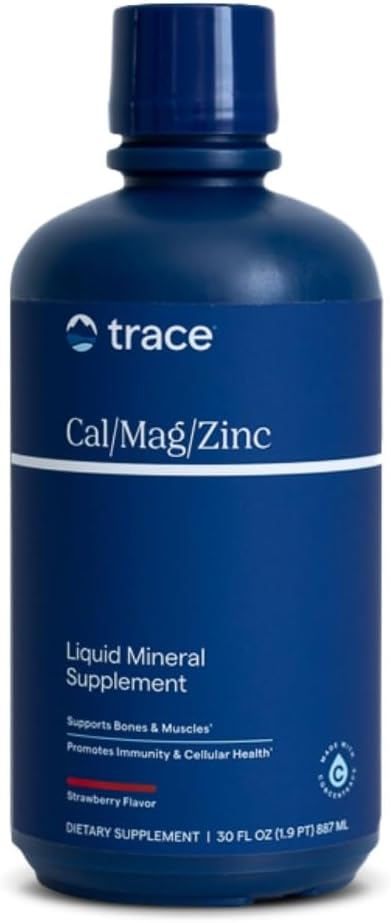 Trace Minerals Liquid Cal/Mag/Zinc Supplement for Healthy Bones