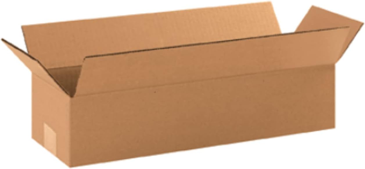 Secure Seal 100 Pack of 18x6x4 Corrugated Cardboard Boxes