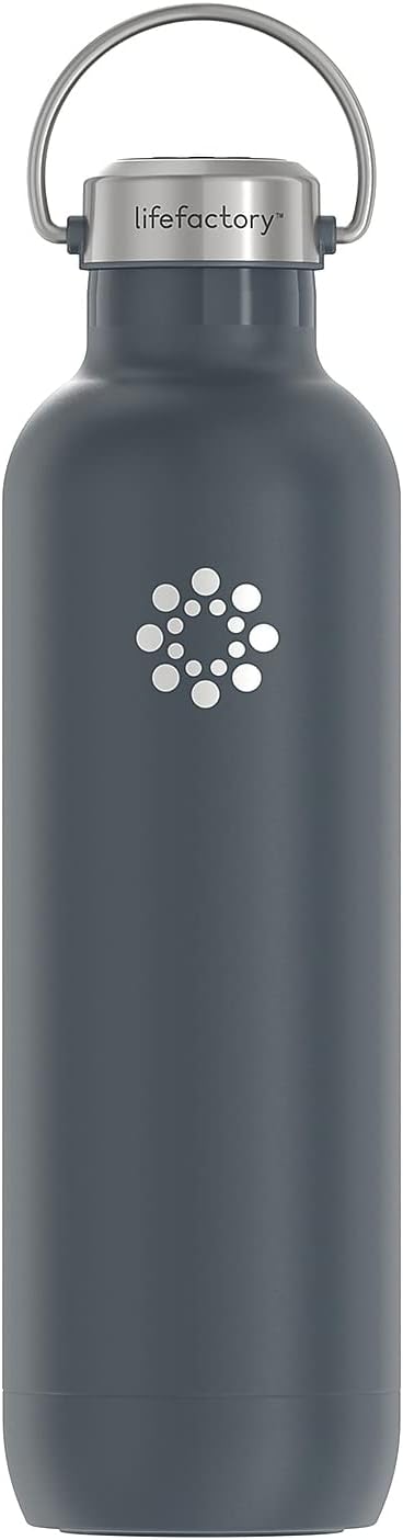 Lifefactory 32-Ounce Stainless Steel Vacuum-Insulated Sport Bottle
