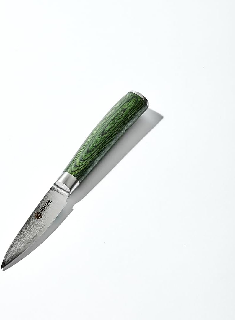 HexClad 3.5-Inch Paring Knife with Japanese Damascus Steel Blade