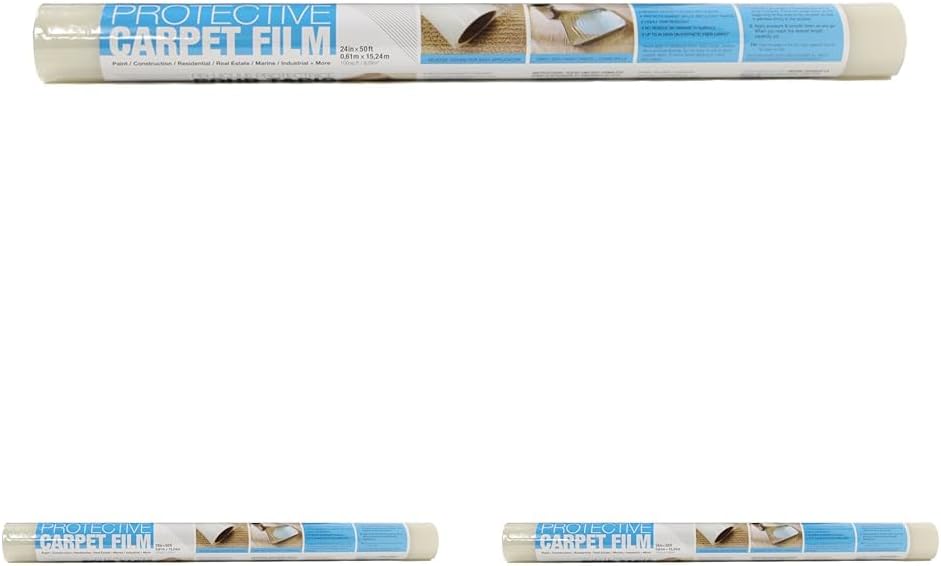 Trimaco Easy Mask Protective Film for Carpets, 24in x 50ft