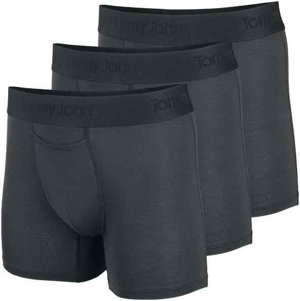 Tommy John Men's Trunk 4 Underwear with Supportive Contour Pouch