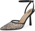 Closed Toe Ankle Strap Heels Women Pumps Pointed Toe Stiletto - Dressy