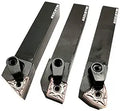 3PCS 5/8in Metal Lathe Indexable Carbide Turning Tool Holder Bit Set
