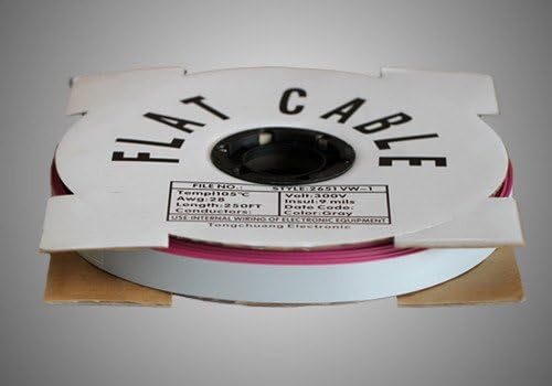 20-Wire IDC Flat Ribbon Cable 100 Feet Spool for Connectors