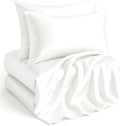 Casa Platino Satin Sheets California King Size Set - Soft Silk-Like