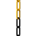 Black/Yellow 2 in Plastic Chain Safety Barrier 200 ft - Lightweight
