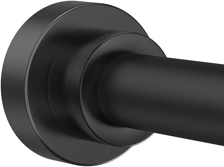 Adjustable Black Tension Rod for Versatile Spaces