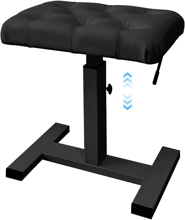 Adjustable Hydraulic Piano Bench with Comfortable PU Leather Seat