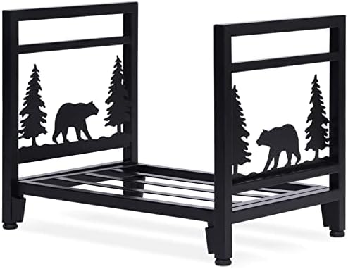 Heavy Duty Steel Firewood Rack for Fireplace and Fire Pit