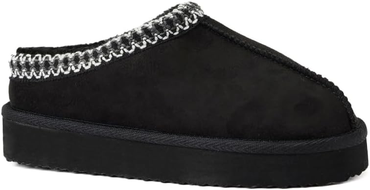 FabKids Girls Platform Fuzzy Slippers for Cozy Winter Days