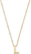Letter L Pendant Necklace Gold - Kendra Scott A-Z Letter