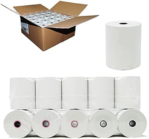 50 Rolls | 3 1/8 x 230 Thermal Paper | Fits Clover, Star Micronics