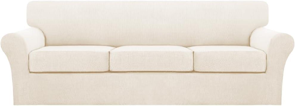 Turquoize 4 Piece Sofa Covers for 3 Cushion Couch Slipcover