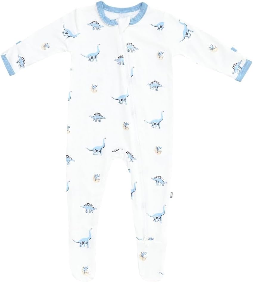 KYTE BABY Unisex Zipper Closure Footies for Infants 0-24 Months
