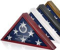 Personalized Flag Display Case for Burial Flag - Custom Engraved