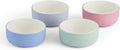 Porcelain Kids Bowls with Silicone Sleeve - 4-Pack Toddler Set