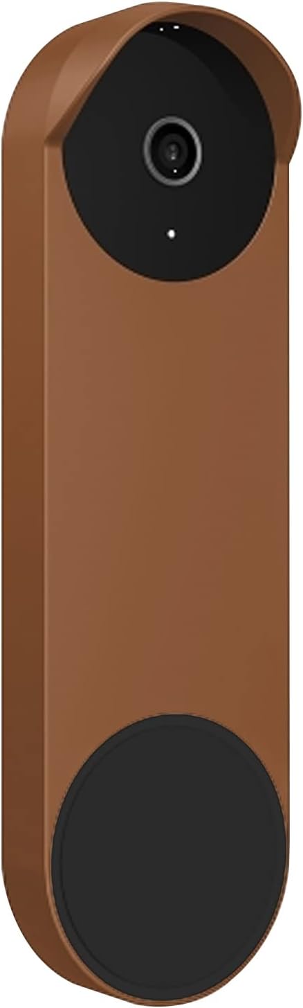 Brown Weatherproof Silicone Case for Nest Hello