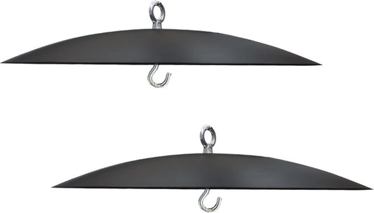 2 Pack Bird Feeder Baffle - Metal Rain Guard for Outdoor Use