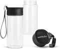 nutribullet Juicer 12oz Juice Bottles - Two Glass Bottles with Lids