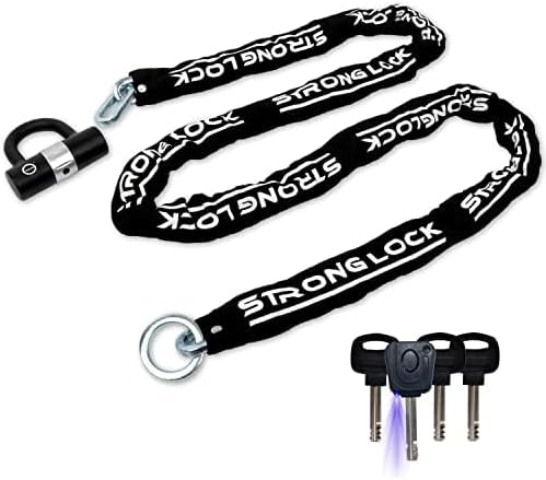 AKM Motorcycle Lock 8.2ft Heavy Duty Chain Locks for Security