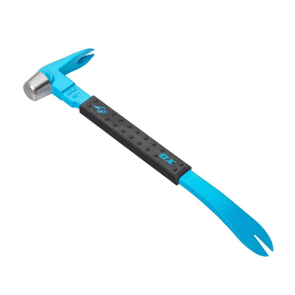 OX Tools 12in Pry Bar - Multi-Functional Hammer Head Tool