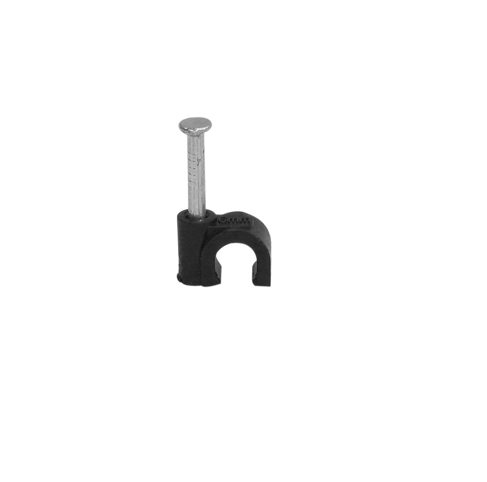 Secure Your Cables with Ease - 100 Black Nail-in Clips