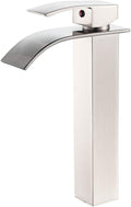 VOTON Vessel Sink Faucet Brushed Nickel Waterfall Bathroom Faucet