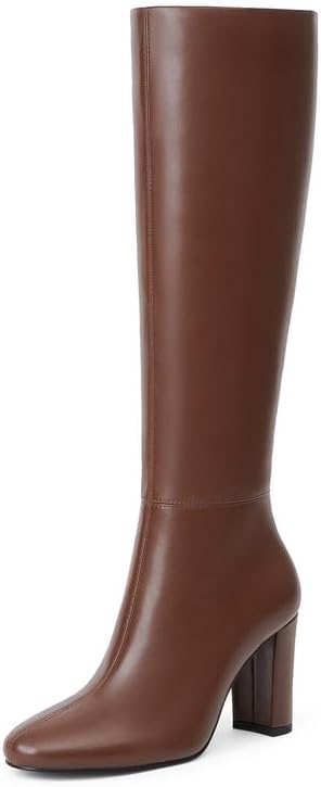Modatope Knee High Boots for Women with Chunky Heel Design
