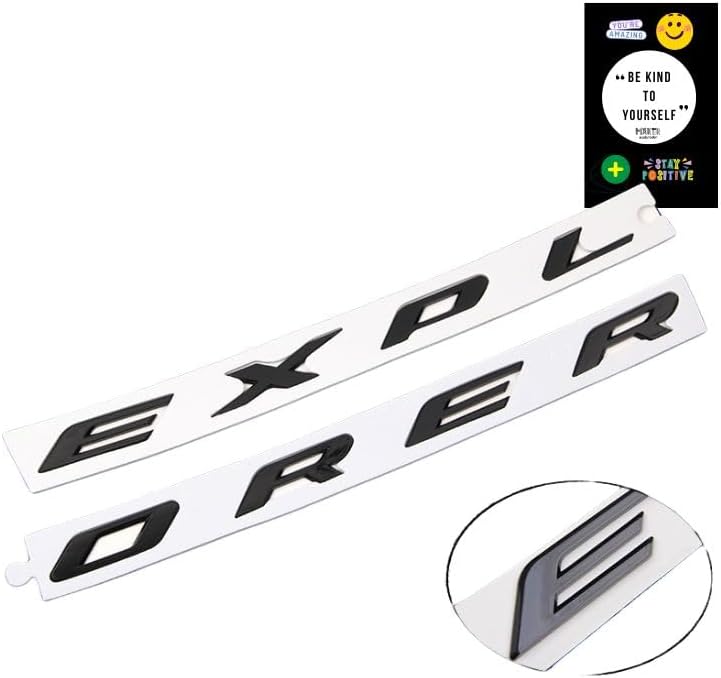 Gloss Black Hood Emblem for Explorer Sport 2011-2024 - Maker Explorador ~ Sleek Upgrade