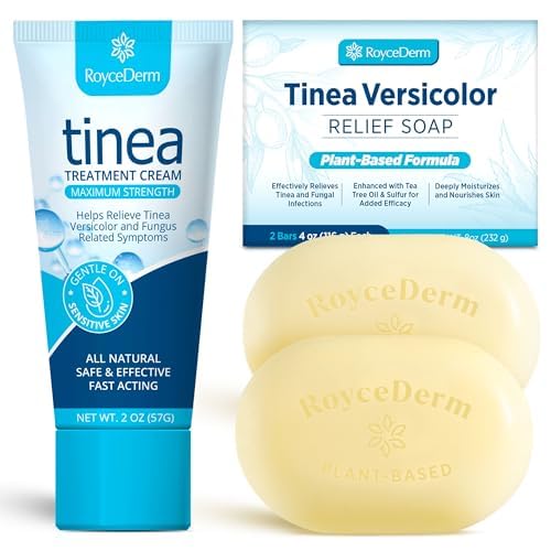 Tinea Versicolor Relief Cream & Soap for Fungal Skin Issues