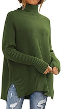 LILLUSORY Oversized Turtleneck Tunic Sweater - Cozy Everyday Layer