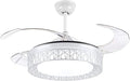 Modern 42 Ceiling Fan with Retractable Blades & LED Light