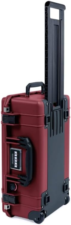 Oxblood Pelican 1535 Air Case with Wheels and Black Handles
