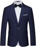 MAGE MALE Men's Slim Fit One Button Blazer Jacket - Elegant Event