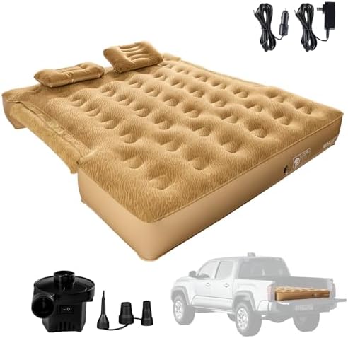 Inflatable Truck Bed Mattress for Short Beds - Camping Comfort!