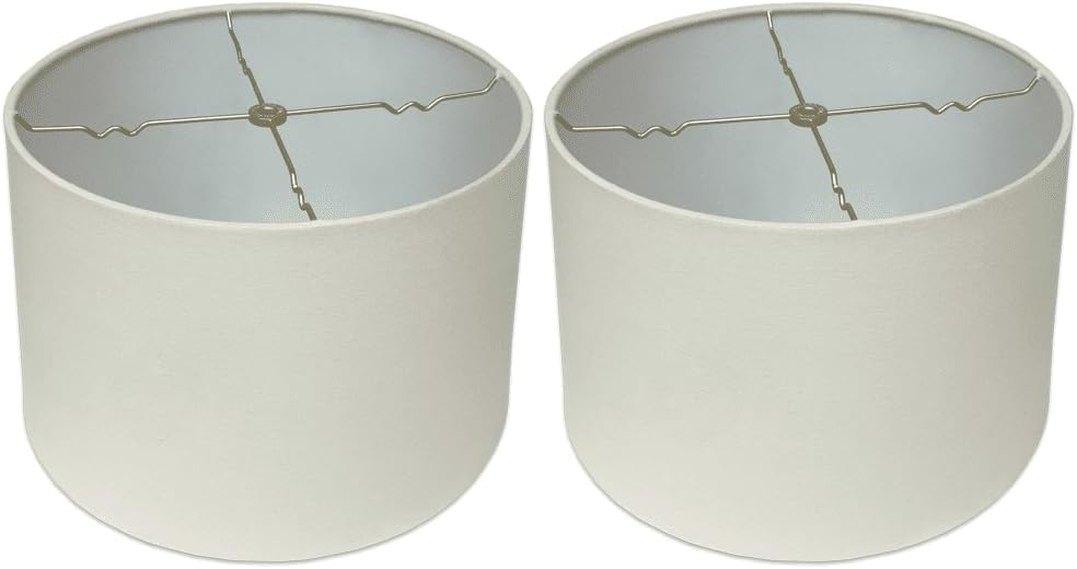Shallow Drum Hardback Lamp Shade 15 x 16 x 10 for Modern Decor