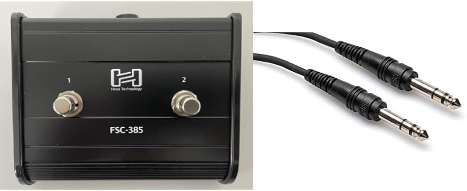 Hosa FSC-385 Footswitch with CSS-105 TRS Cable for Musicians