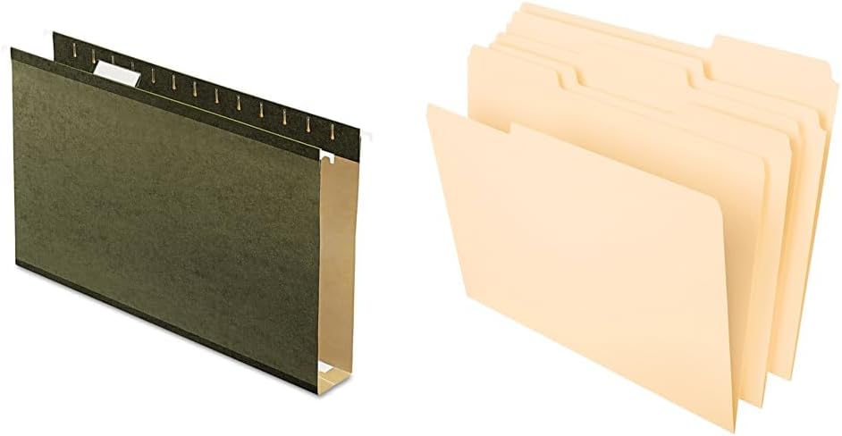 Pendaflex Extra Capacity Legal Hanging Folders for Organization