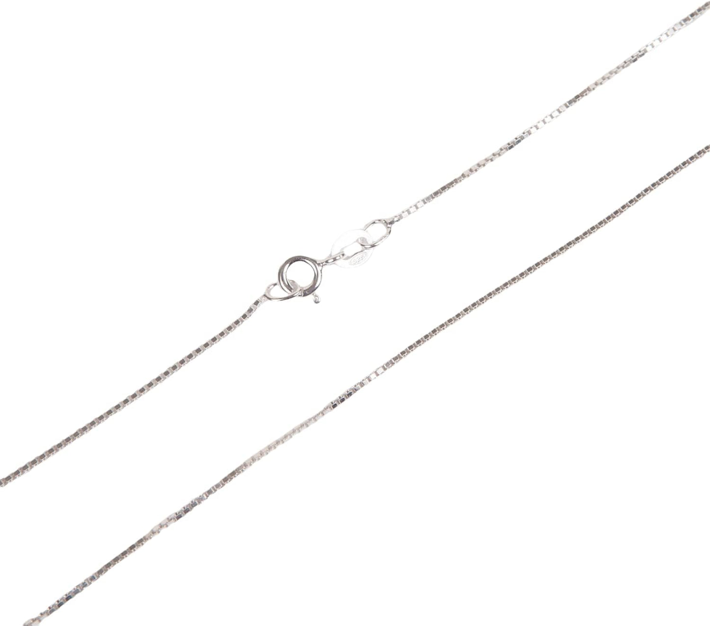 1mm Thick Box 015 Sterling Silver 925 Chain Necklace for All